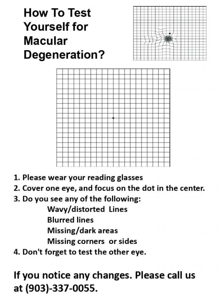 Age Related Macular Degeneration Test